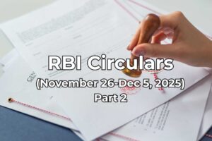 Part2 of RBI Circulars from November 26 to Dec 5