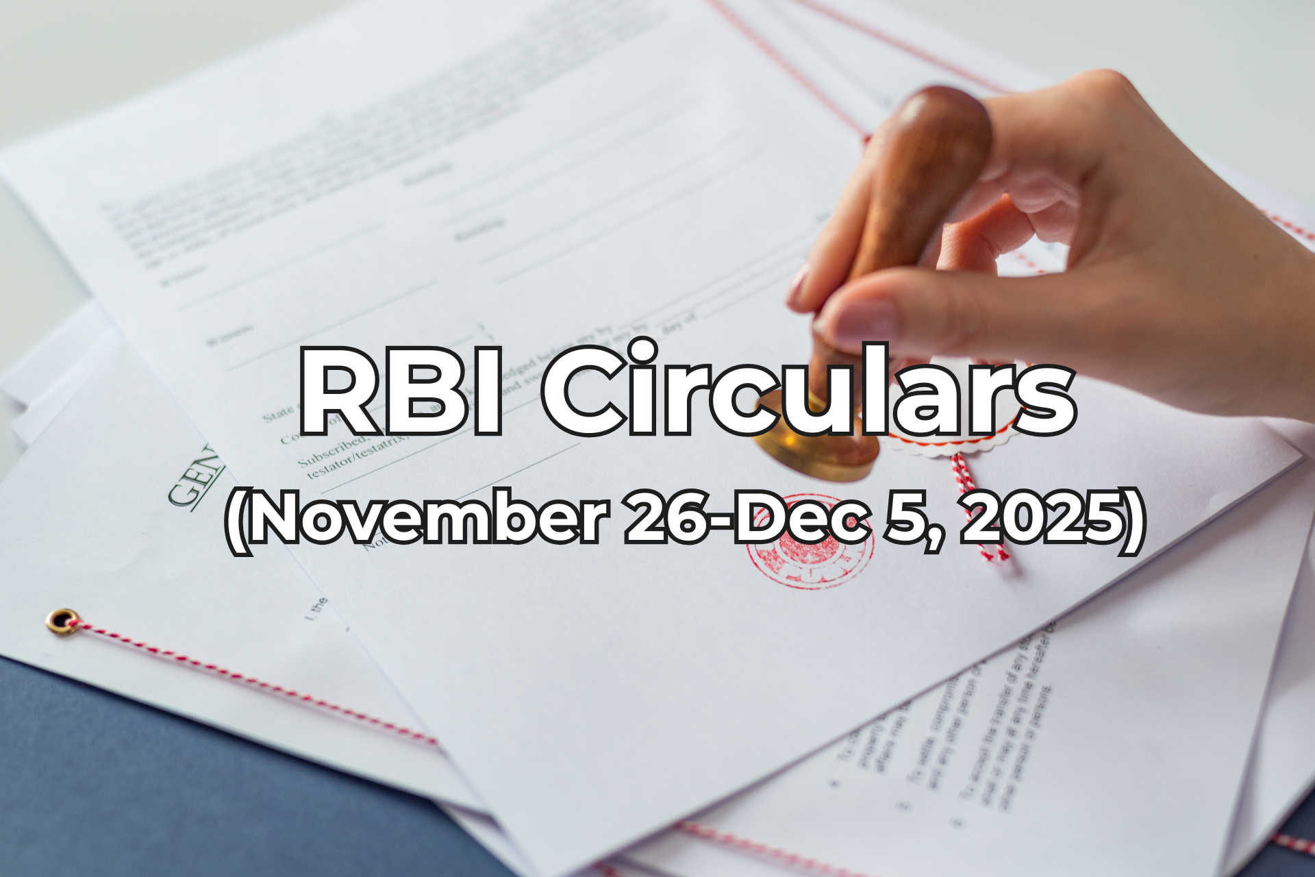 RBI Circulars Nov26-Dec5, 2025