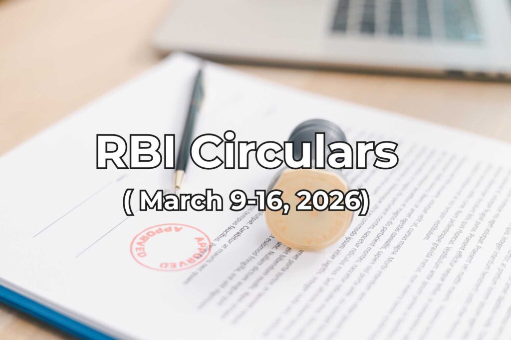 RBI Circulars; March 9-16, 2026 summarised by finakon