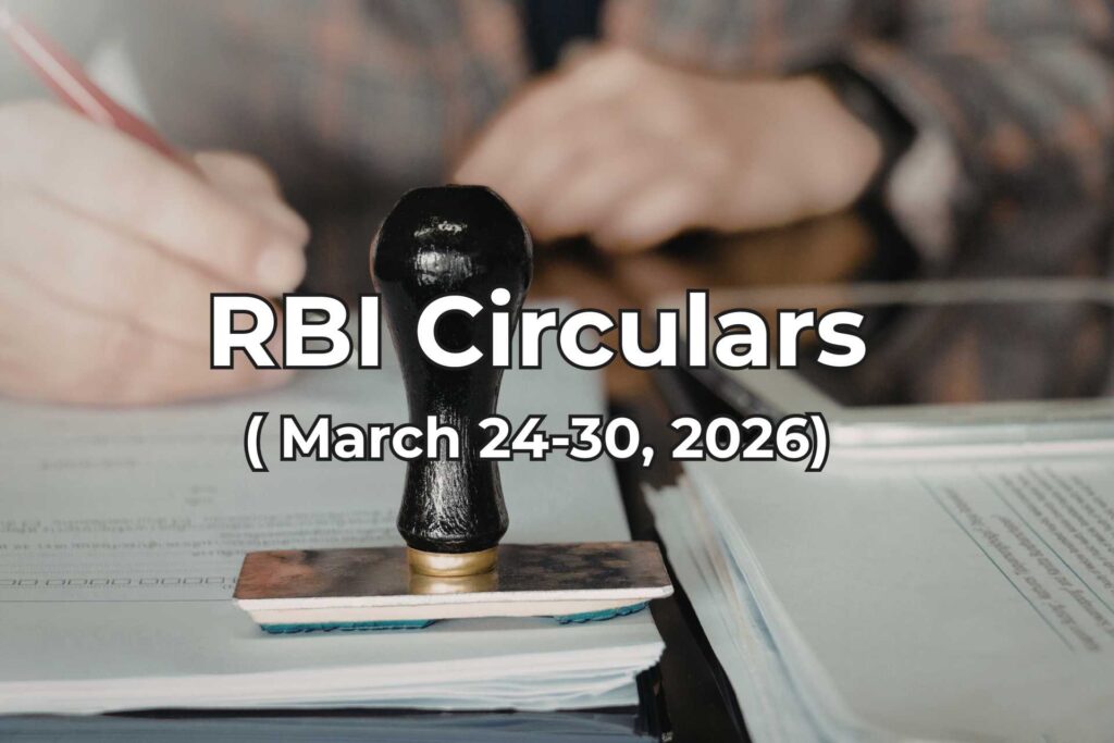 RBI Circulars March 24-30, 2026