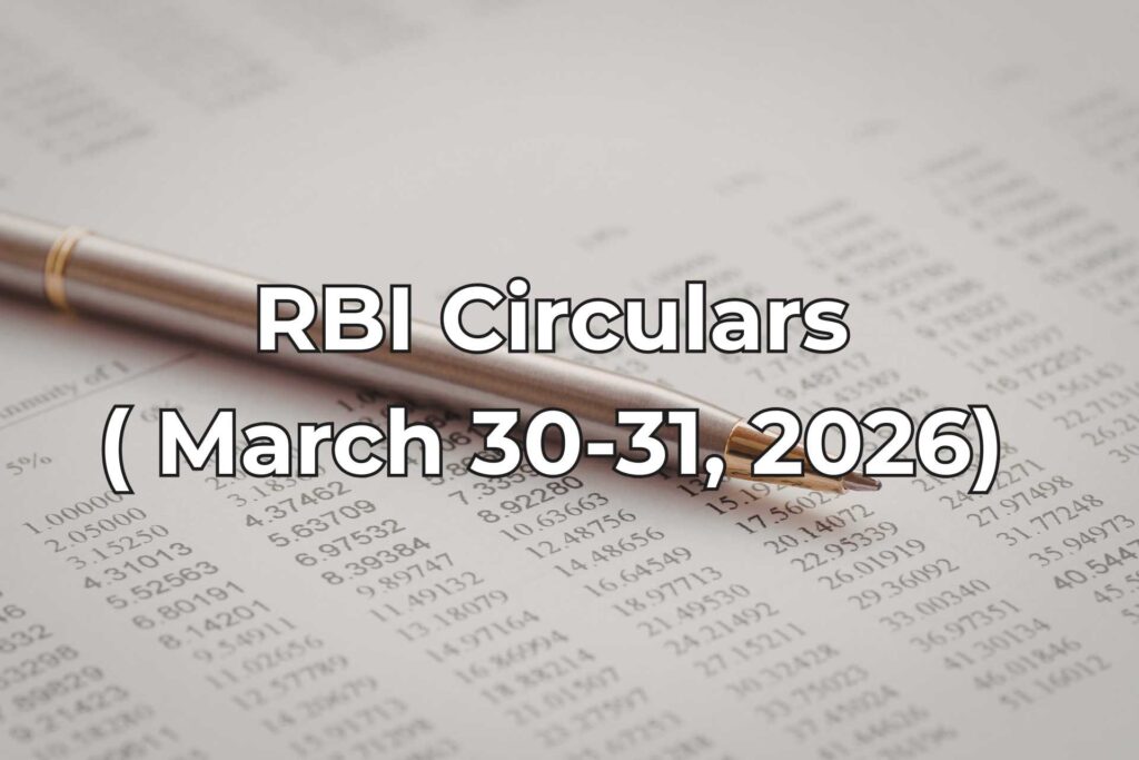 RBI Circulars March 30-31, 2026