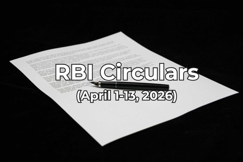 RBI Circulars April 1-13, 2026 summarised by Finakon