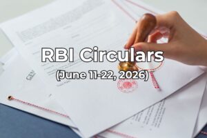 RBI Circulars from June 11 to 22, 2026 summarised by finakon