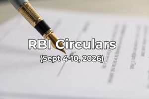 RBI Circulars issued between Sept 4 and 10, summarised by Finakon