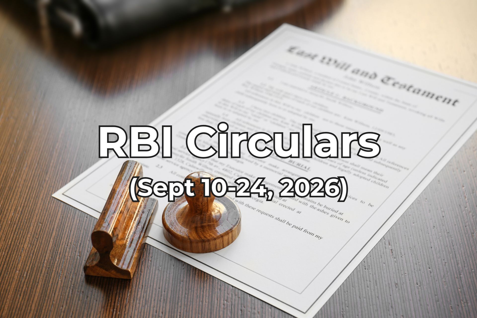 RBI Circulars Sept10-24, 2026 summarised by finakon technologies